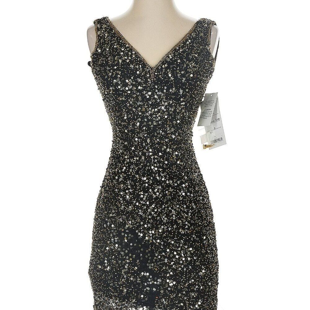 NWT Mac Duggal Sequin dress mini size 0
